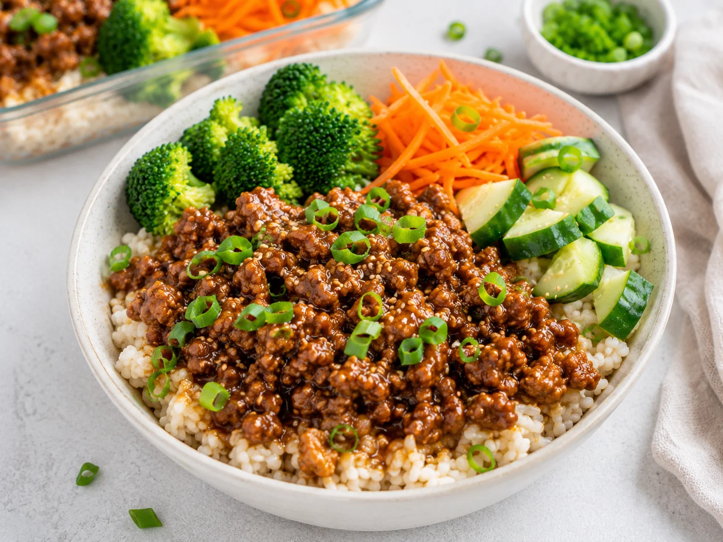 15-Minute Teriyaki Ground Beef Bowl