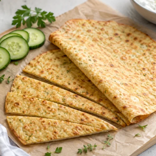 2-Ingredient Cottage Cheese Flatbread