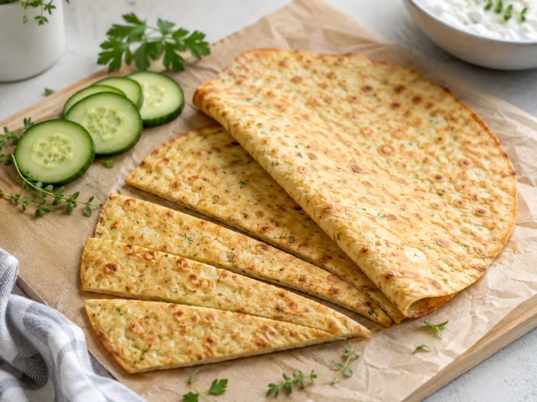 2-Ingredient Cottage Cheese Flatbread