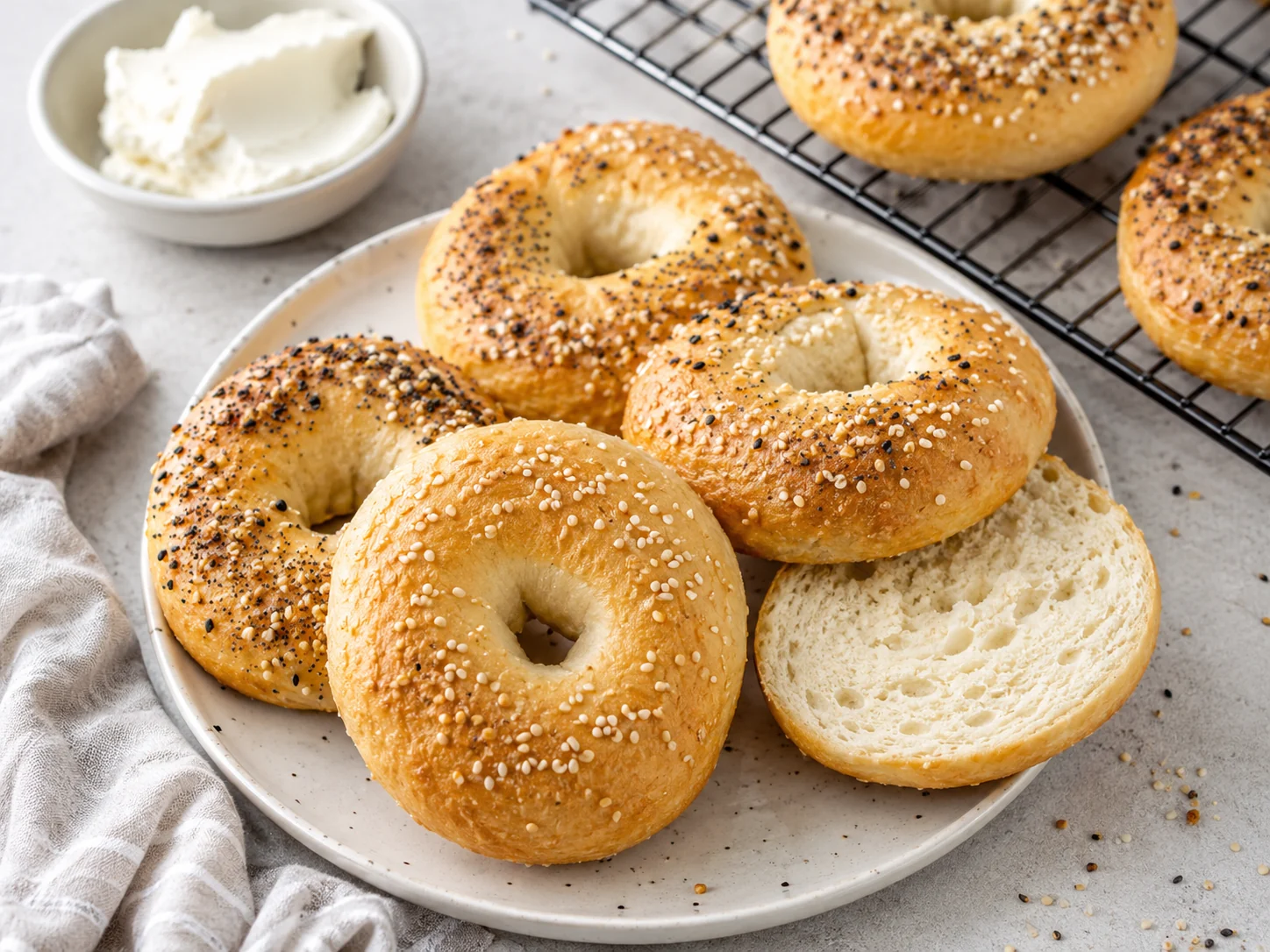 2-Ingredient Greek Yogurt Bagels