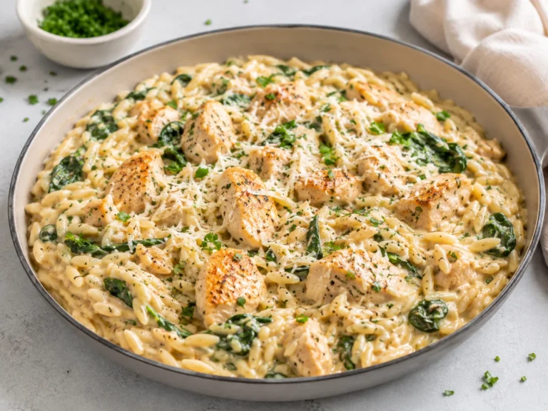 20-Minute Creamy Chicken Orzo
