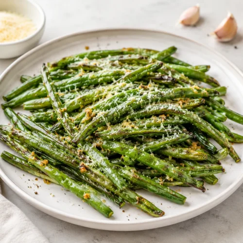 Air Fryer Garlic Parmesan Green Beans