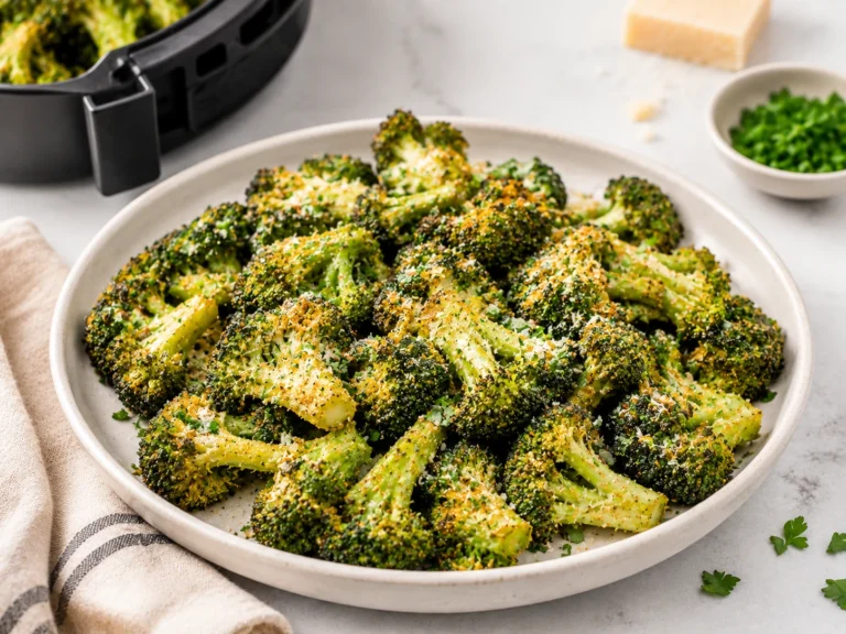 Air Fryer Parmesan Broccoli