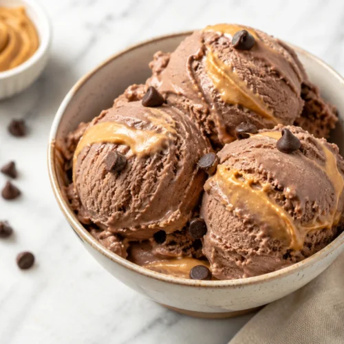 Chocolate Peanut Butter Cottage Cheese Ice Cream