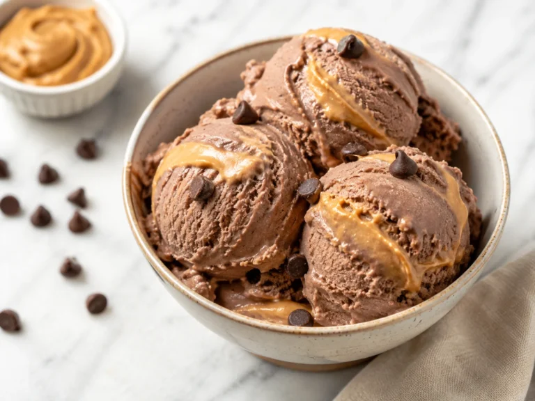 Chocolate Peanut Butter Cottage Cheese Ice Cream