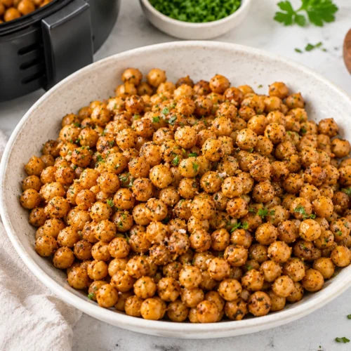 Crispy Air Fryer Chickpeas