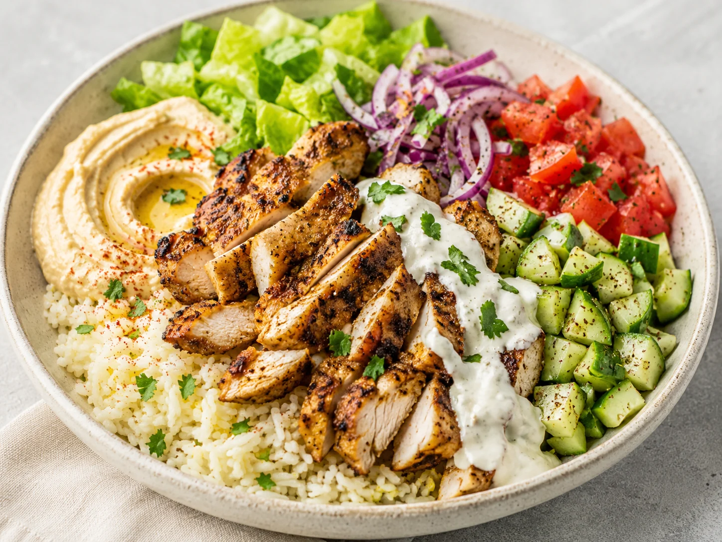 Easy Chicken Shawarma Bowl