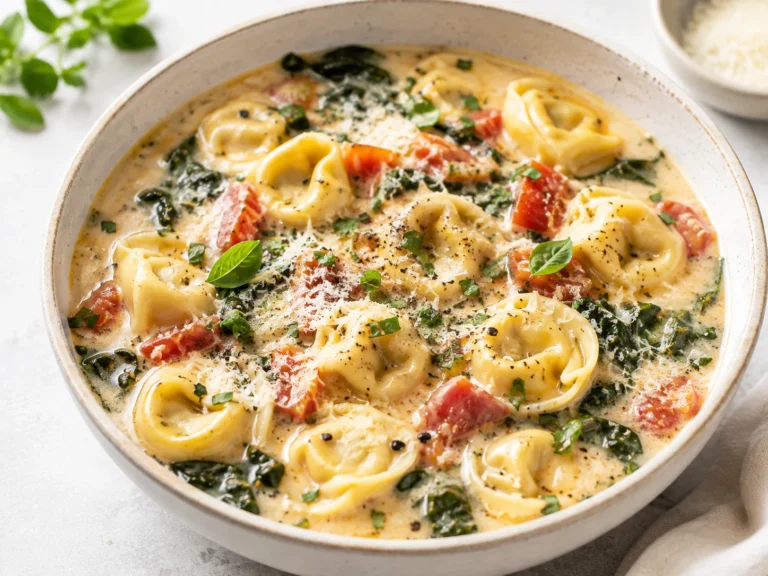 Easy Creamy Tortellini Soup