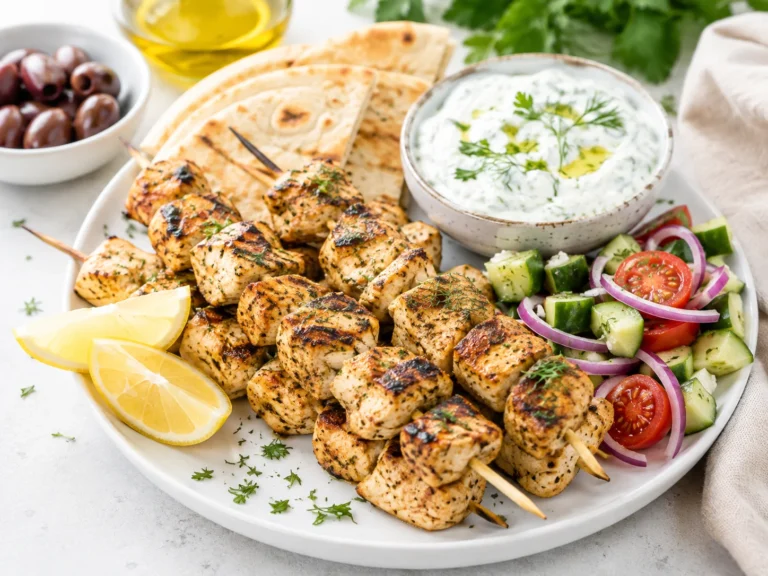 Easy Greek Chicken Souvlaki