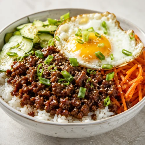 Easy Korean Ground Beef Bowl
