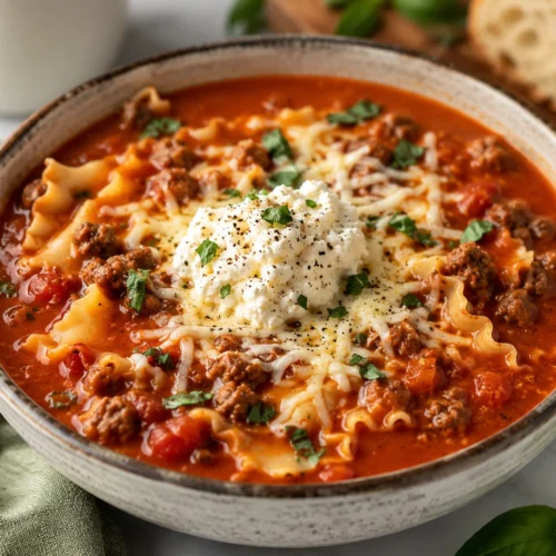 Easy Lasagna Soup