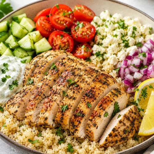 Easy Mediterranean Chicken Bowl
