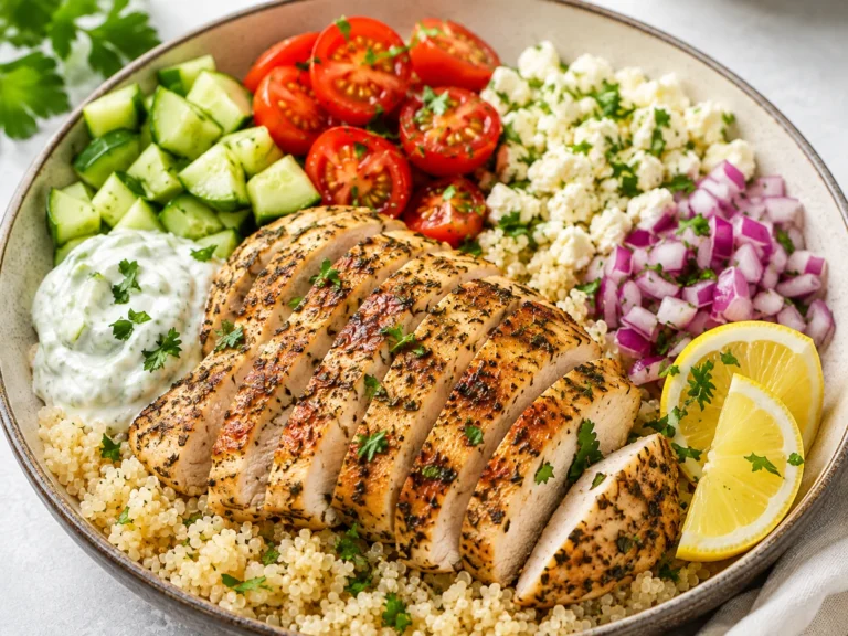 Easy Mediterranean Chicken Bowl