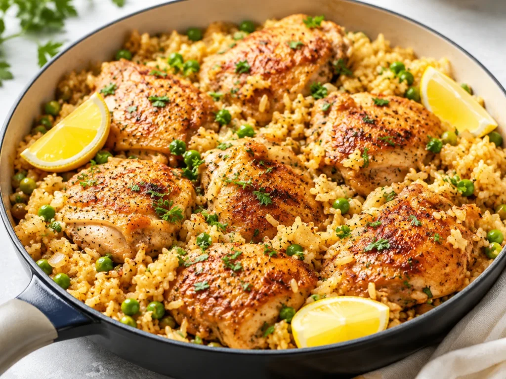 Easy One-Pan Chicken and Rice