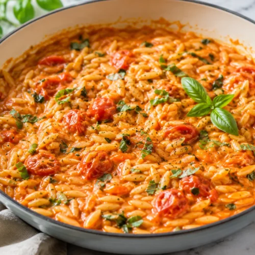 Easy One-Pan Creamy Tomato Orzo