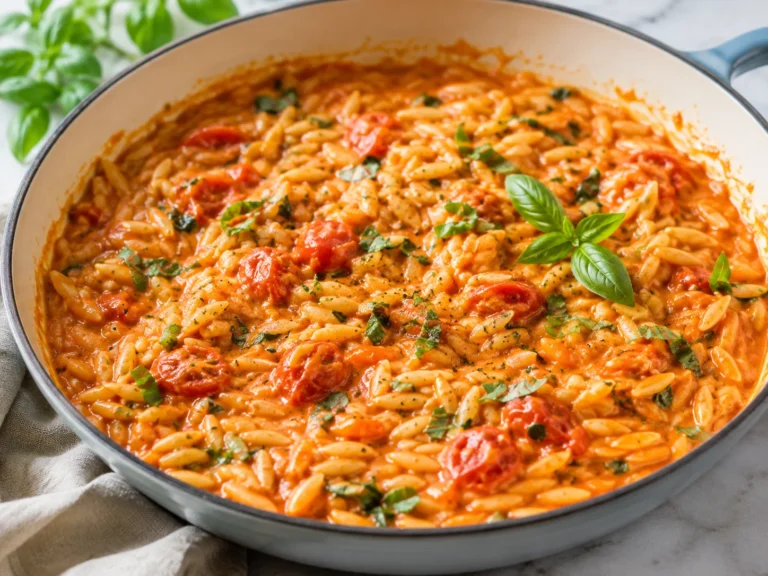 Easy One-Pan Creamy Tomato Orzo