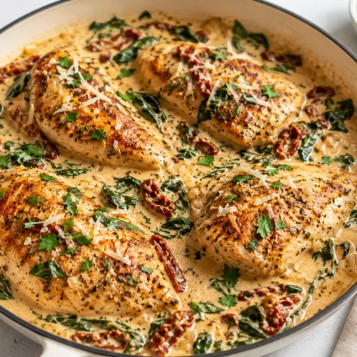 Easy One-Pan Creamy Tuscan Chicken