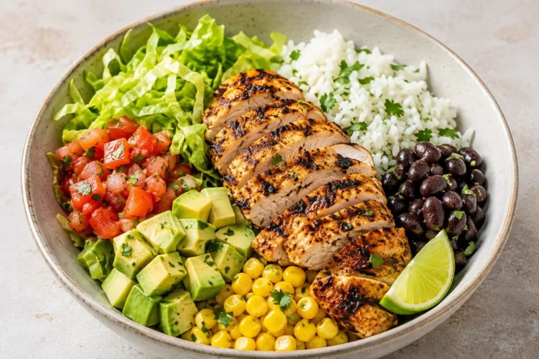 High-Protein Chicken Burrito Bowl