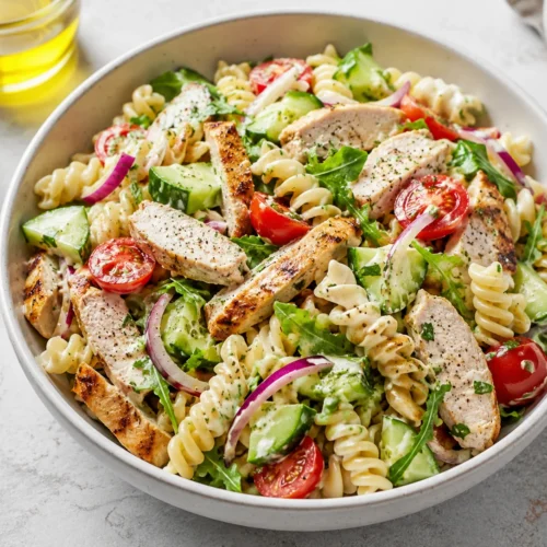 High-Protein Chicken Pasta Salad