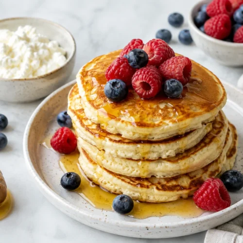 High-Protein Cottage Cheese Pancakes