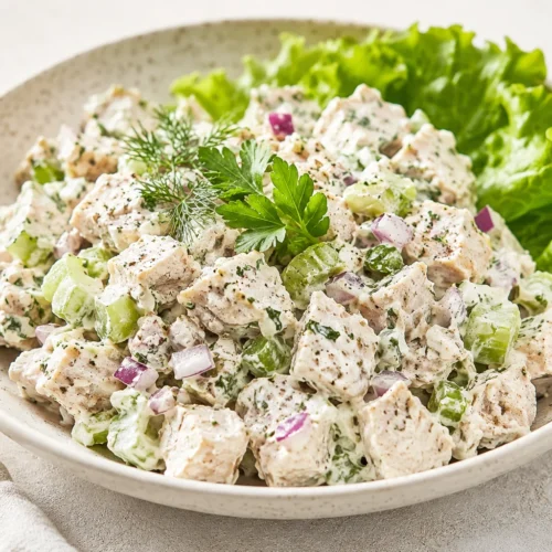 High-Protein Greek Yogurt Chicken Salad