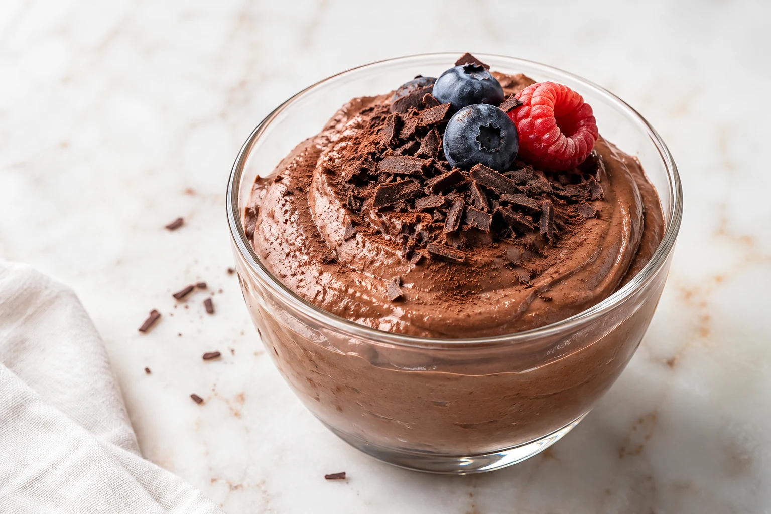 High-Protein Greek Yogurt Chocolate Mousse