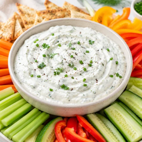 High-Protein Greek Yogurt Ranch Dip