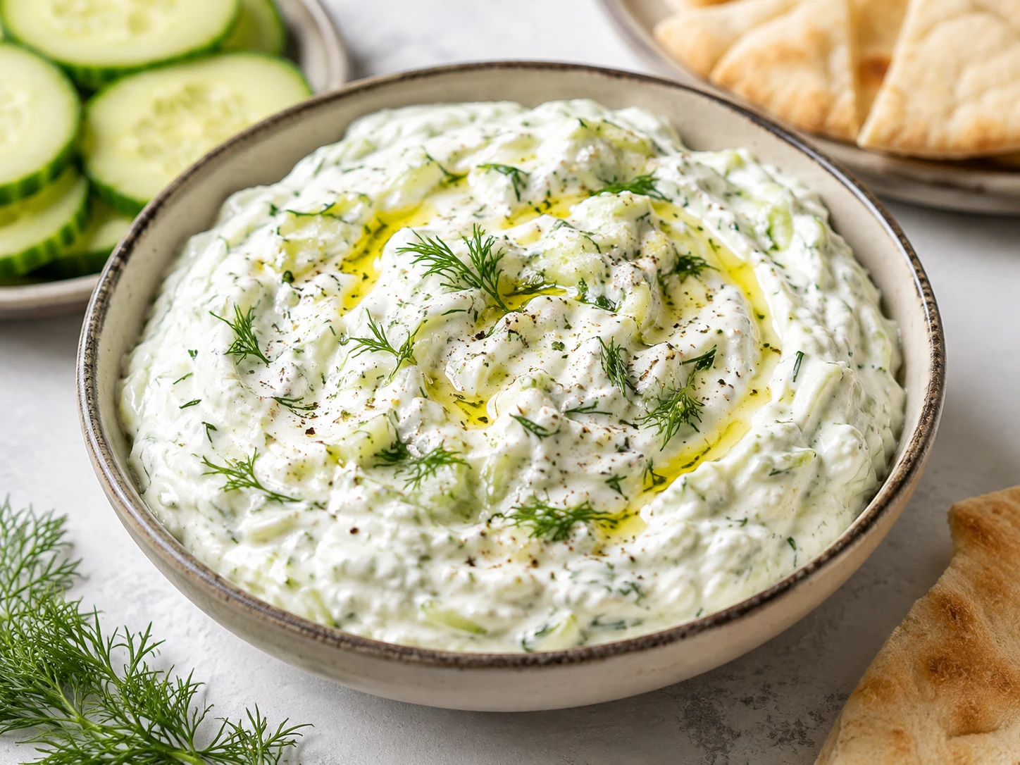 Homemade Greek Yogurt Tzatziki