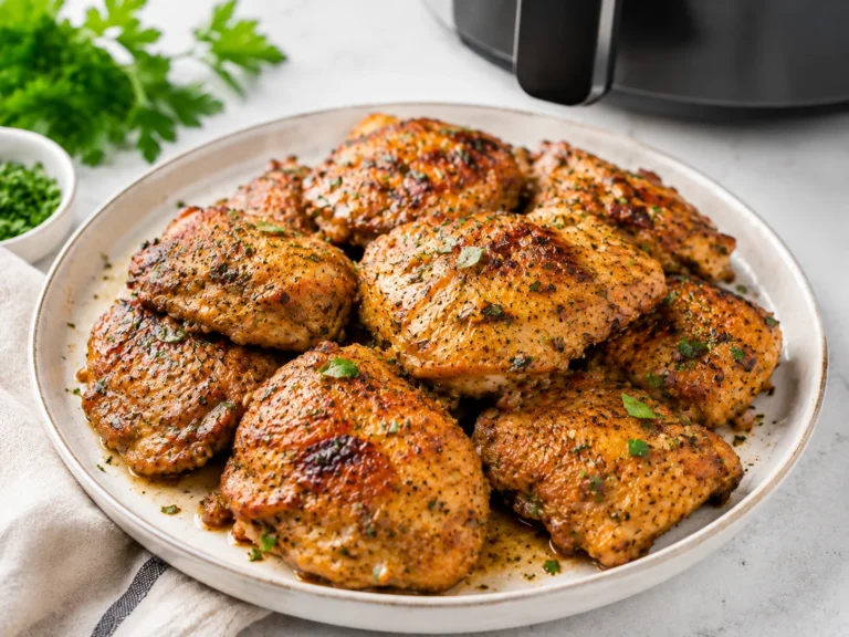 Juicy Air Fryer Boneless Chicken Thighs