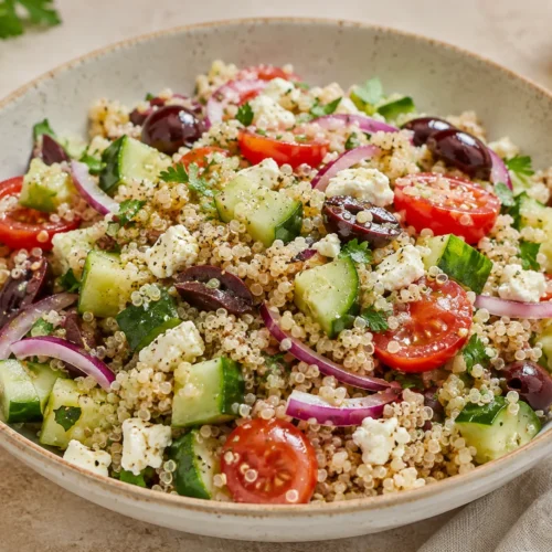 Mediterranean Quinoa Salad with Feta