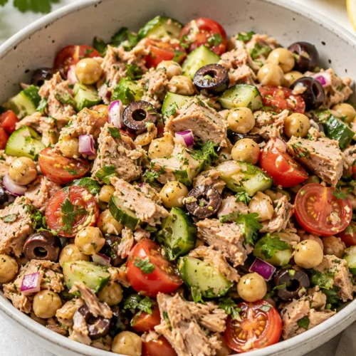 Mediterranean Tuna Salad Without Mayo